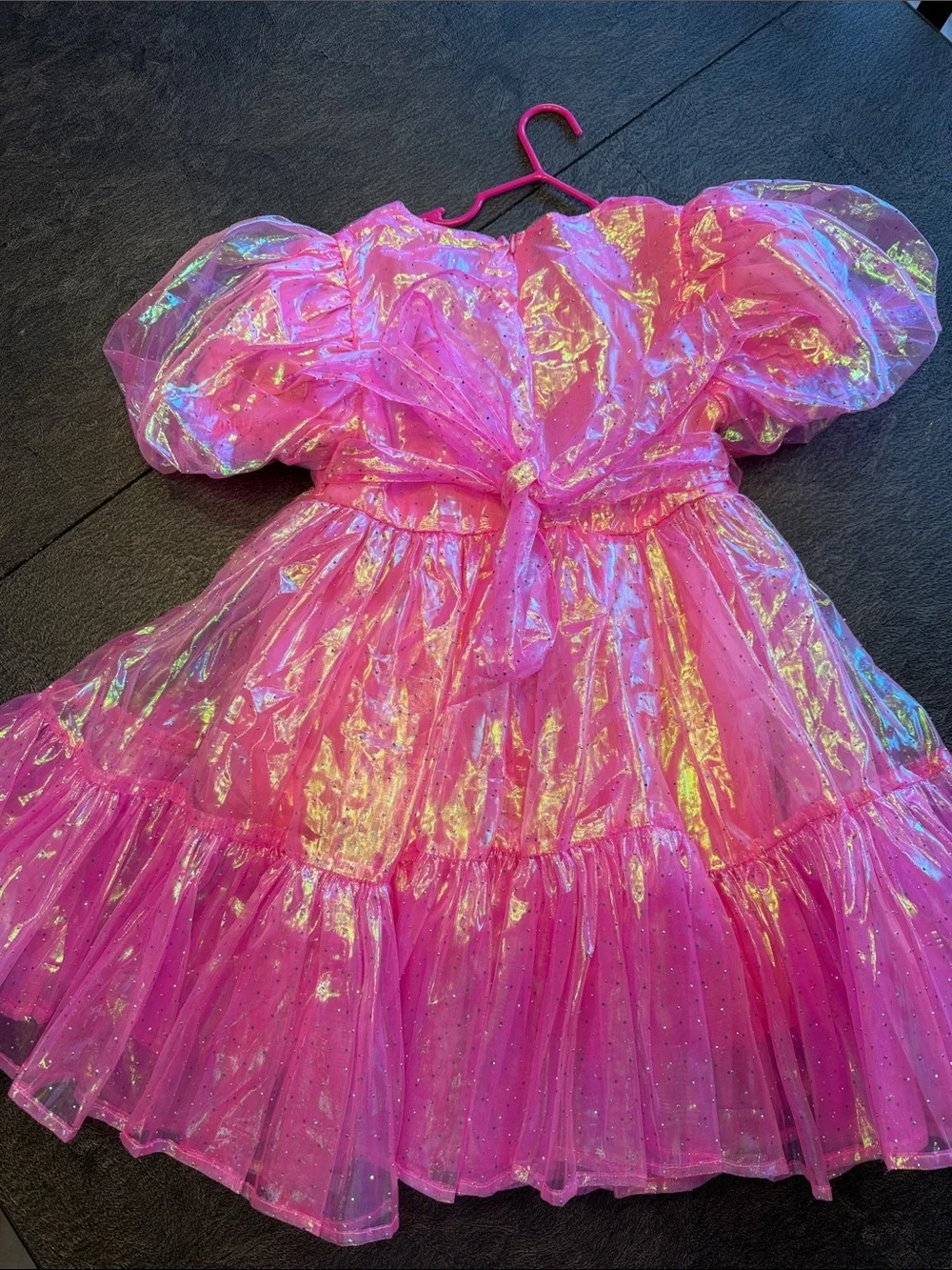 Lola and the Boys Crystal Hot Pink Dress 8